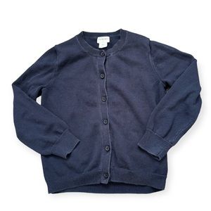 Crewcuts Classic Navy Cardigan, Size 4-5